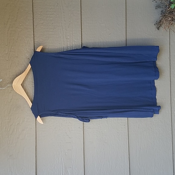 Torrid Super Soft Navy Cold Shoulder Top 2X - Picture 8 of 9